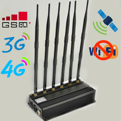 6 Antennen GPS WiFi UHF VHF Blocker GSM 3G 4G Handy Störsender